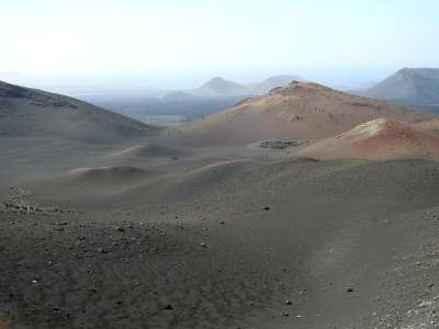 熔岩场 火山景观 蒂曼法亚 兰萨罗特岛 火山 加那利群岛