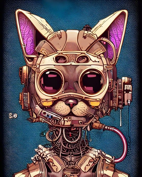 机械的 猫 抽象 实验 超现实的 动物 金属