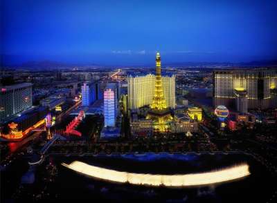 拉斯维加斯 内华达 城市 城市的 夜晚 晚上 灯 辉光 氖