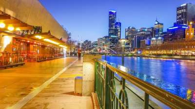 墨尔本 夜间拍摄 车站 城市 城市景观 灯 建筑物 墨尔本市