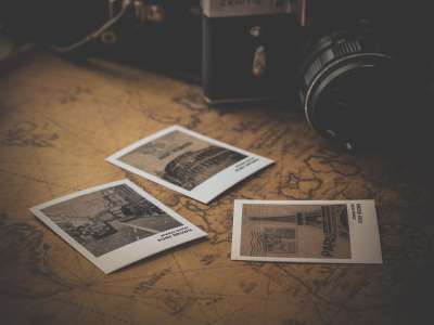 老的 复古的 古董 优质的 经典的 照片 地图 旅行 笔记