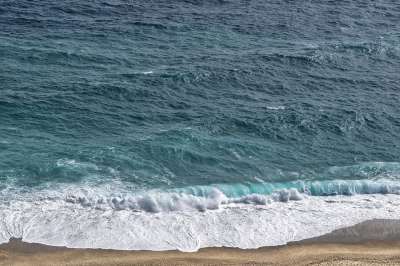 海滩 沙 波浪 泡沫 海洋 海 景观
