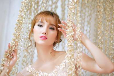 新娘 婚礼 女士 肖像 时尚 美丽 亚洲女人 魅力