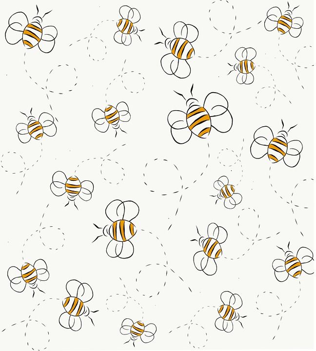 图案 设计 自然 艺术 画画 蜜蜂 昆虫 创造力 平面设计