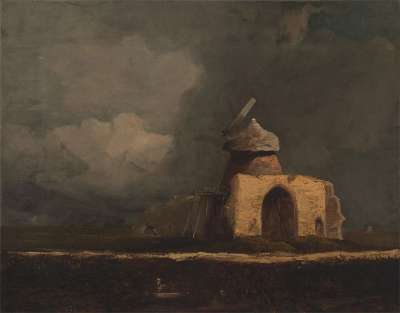 约翰 Cotman 绘画 布面油画 艺术的 自然 目睹 天空 云