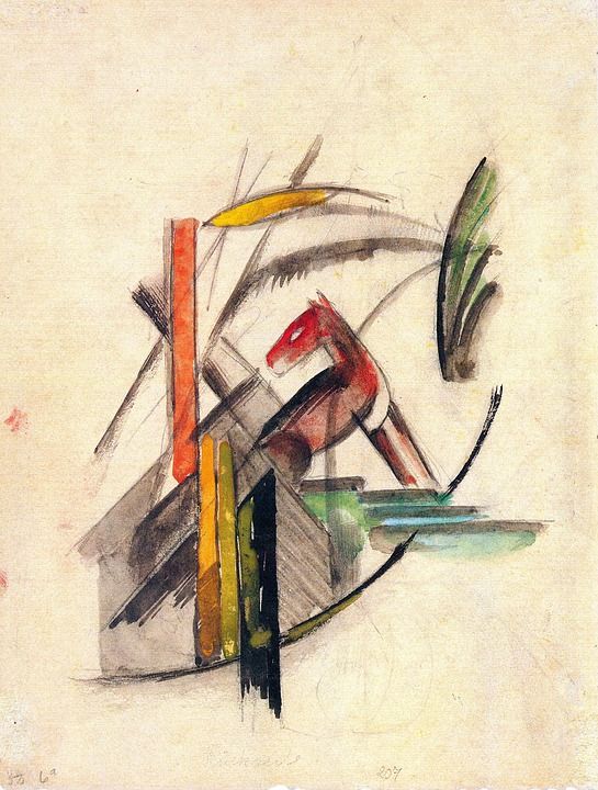绘画 弗朗茨·马克 抽象 艺术 德国画家 表现主义