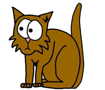 棕色 猫 小猫 基蒂 卡通片 宠物 动物 猫科动物
