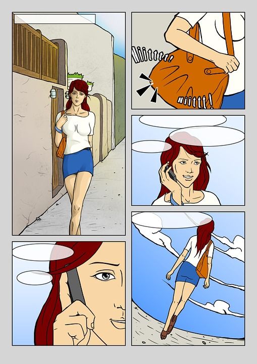 漫画 数字绘画 数字的 艺术品 卡通片 特点 创造力 画 画画