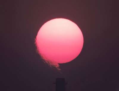 城市的 污染 抽烟 太阳 烟囱 工厂 城市 环境 生态 气体