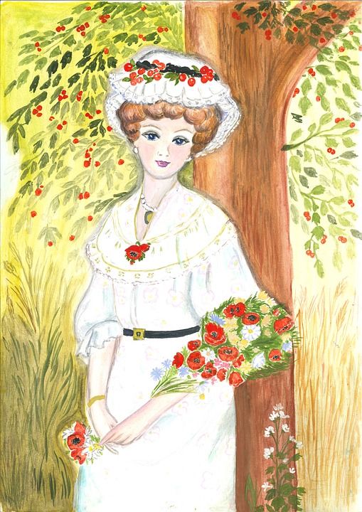 女士 绘画
