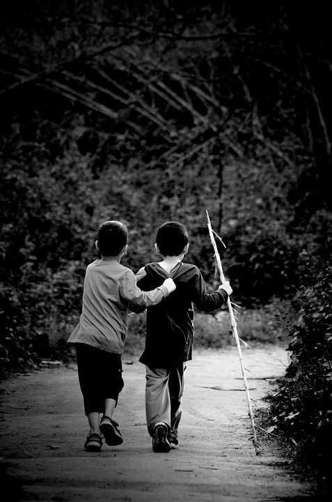 人们 二 单色 模糊 手 年轻 Freindship 朋友