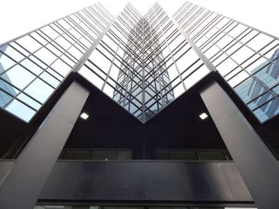 建造 视窗 玻璃 玻璃 结构 现代的 城市的 办公室 商业