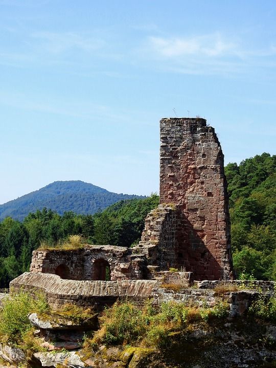 城堡 废墟 中世纪 墙 城堡建筑群 骑士的城堡 岩城堡 岩石
