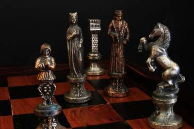 棋 棋盘 将死 战略 游戏 王 女王 骑士 车 主教 典当