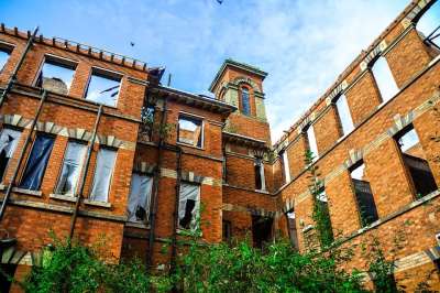St Crispins 庇护 医院 废弃的 撞倒 内部的 疯人院