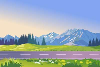 背景 卡通片 插图 图形 画画 设计 视图 景观 2D