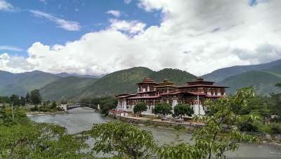 不丹 普卡纳宗 亚洲 旅行 普那卡 宗 地标 建造 河 不丹