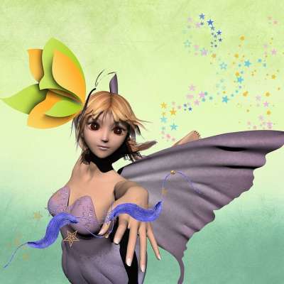 仙女 蝴蝶 童话 神话 星星 魔法 儿童故事 幻想 妖精 精灵