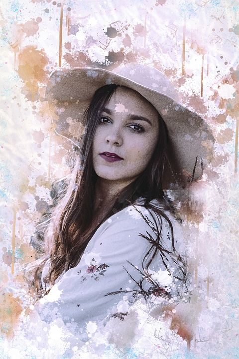 女孩 女士 模型 女性 吸引人的 肖像 人 帽子 脸 成人