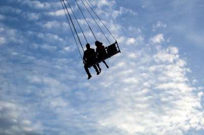 轮廓 波动 天空 摇摆的天空 夫妻 爱情鸟 日期 约会