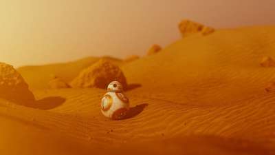 Bb-8 Bb8 星球大战 火星 火星人 景观 沙 沙漠 幻想