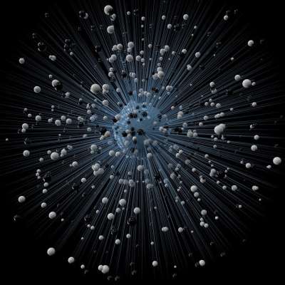 球星 分子 星系 抽象 黑色的 光滑 白色的 黑色背景