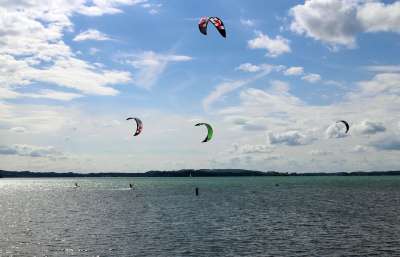 风筝冲浪 冲浪 凯特 风筝冲浪者 运动的 水 水上运动 动态的