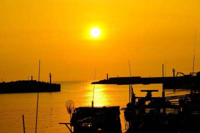 日落 太阳 日出 自然 天空 光 阳光 景观 户外的 旅行