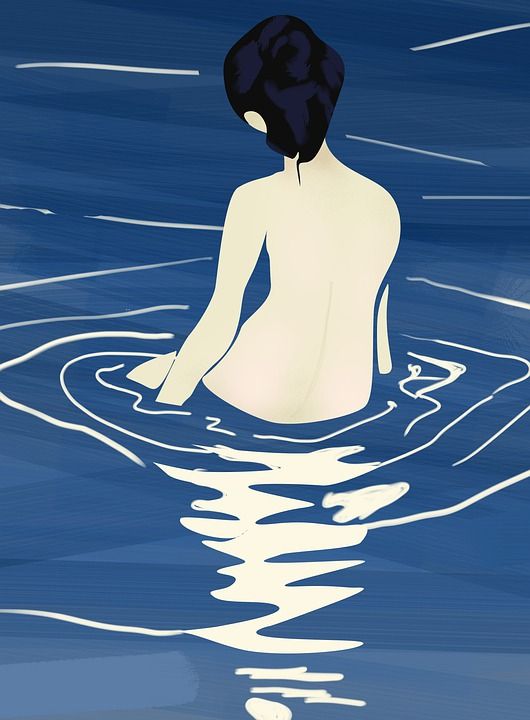 艺妓 洗澡 绘画 日本 女士 创造力 艺术的 有创造力的 亚洲