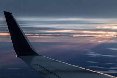飞机 日落 天空 空气 旅行 运输 航班 飞 喷射 航空