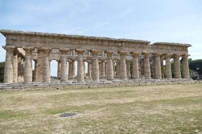 饮料 意大利 古老的 Salerno 建筑学 寺庙 废墟 观光