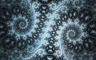分形 漩涡 宁静 和平 运动 数字的 设计 图案 蓝色的数字