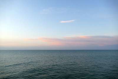 日落 暮光之城 景观 性质 地平线 海 海洋 水 空气 云
