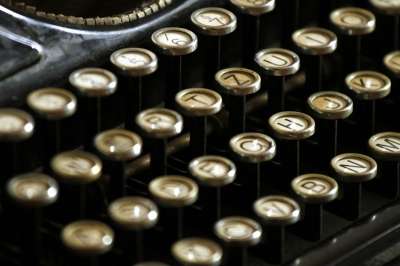 打字机 字母 键盘 钥匙 打字 作家 优质的 老的 类型 怀旧