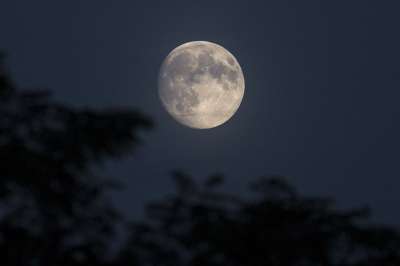 满月 月亮 夜晚 月球景观 月光