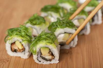 寿司 鱼 卷 白饭 一顿饭 食物 日本人 餐厅 健康 亚洲人