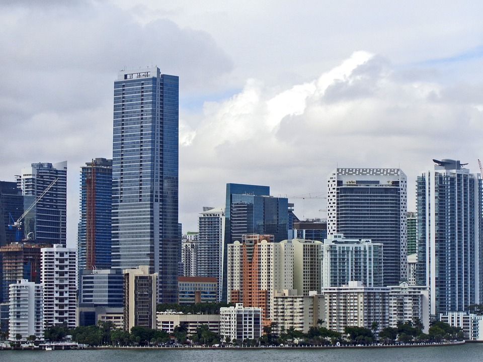 迈阿密, 迈阿密市中心, 高层建筑, 城市景观, 城市, 佛罗里达, 美国