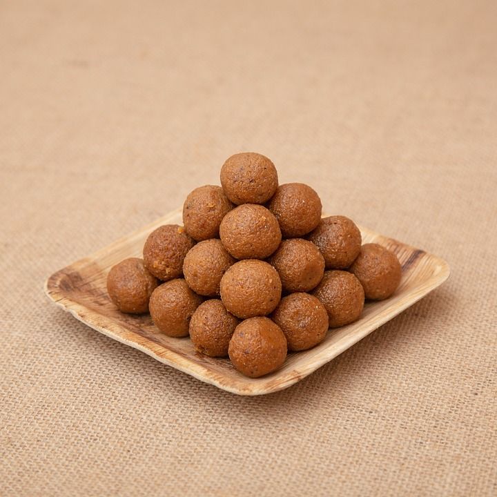 拉杜, 盘子, 食物, 美食, Laddoo, 阿文什, 点心, 印度菜, 可口