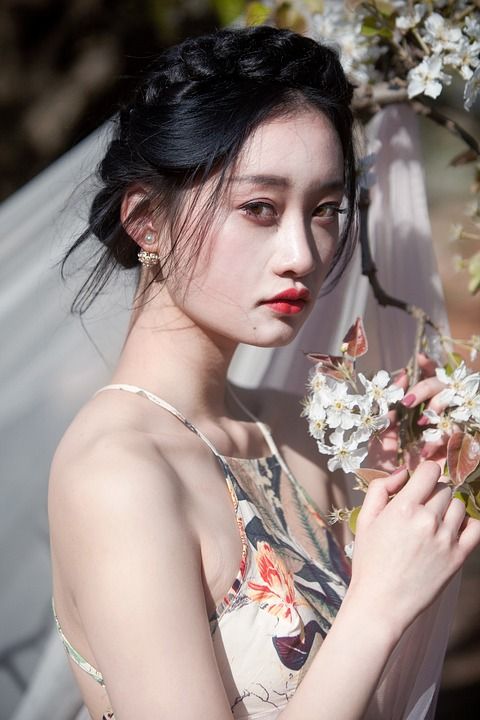 梨花 小清新 美女 摄影 人像 唯美 仙 性感 婚纱 年轻