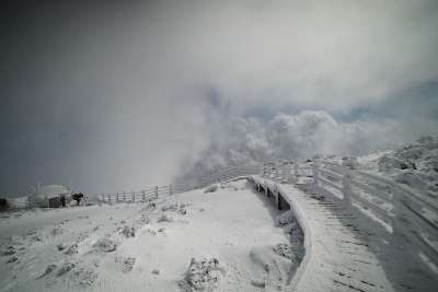 山 普通的 汉拉山 雪景 景观 冬季 雪 雪山 寒冷的 冬山