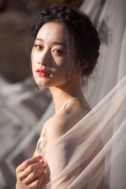 梨花 小清新 美女 摄影 人像 唯美 仙 性感 婚纱 年轻