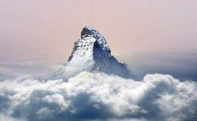 天空 自然 全景 山 雪 冬天 高山 景观 假期 地块 山高