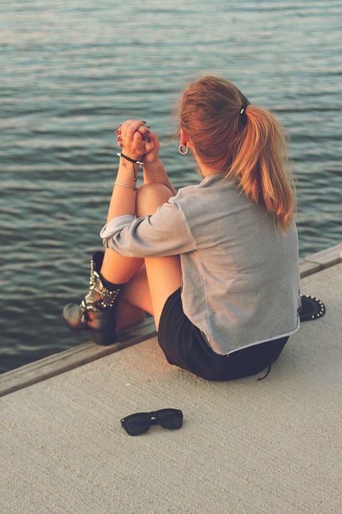 女孩 女士 风格 时尚 水 海
