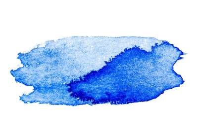 蓝色的 水彩 画 抽象 质地 孤立 艺术 中风 设计 绘画