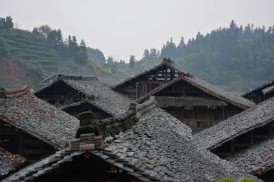 房屋 屋顶 中国人 传统的 住房 设计 结构 粘土 瓷砖 棕色