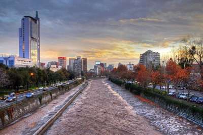 日落 秋天 河 麻波町 圣地亚哥 道路 城市 河边 傍晚的天空