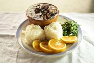 炖豆 黑豆 豆类 培根 巴西豆 肉 菲约达 巴西 巴西人 棕色