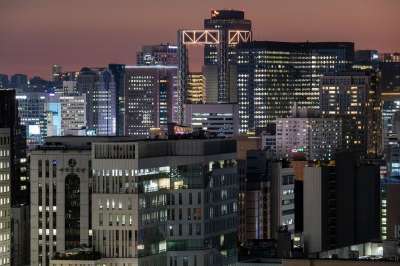 建造 城市 夜景 汉城 韩国 大韩民国
