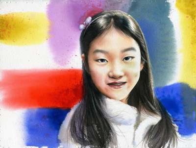 艺术 水彩 肖像水彩 美术 人物画 人物水彩 肖像 艺术品