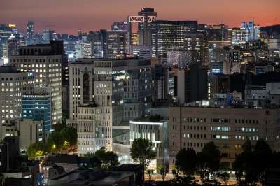 建造 城市 夜景 汉城 韩国 大韩民国